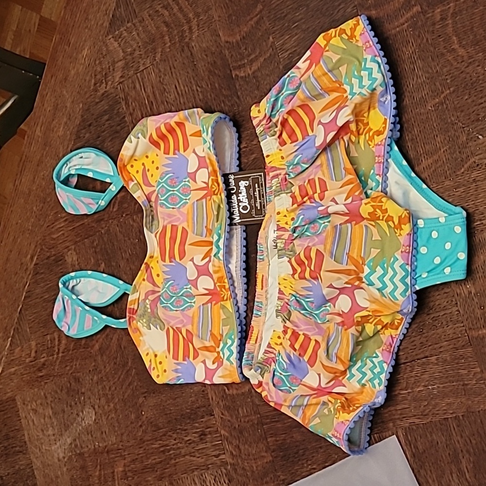 NWT Matilda Jane bikini, sz. 12, multi print, very colorful